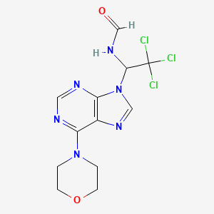 2,2,2-trichloro-1-(6-morpholin-4-yl-9H-purin-9-yl)ethylformamide