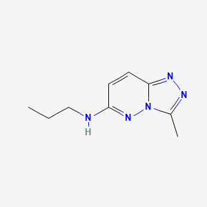 molecular formula C9H13N5 B11109405 3-methyl-N-propyl-[1,2,4]triazolo[4,3-b]pyridazin-6-amine 