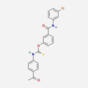 O-{3-[(3-bromophenyl)carbamoyl]phenyl} (4-acetylphenyl)carbamothioate