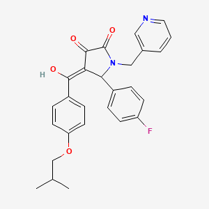 5-(4-fluorophenyl)-3-hydroxy-4-{[4-(2-methylpropoxy)phenyl]carbonyl}-1-(pyridin-3-ylmethyl)-1,5-dihydro-2H-pyrrol-2-one