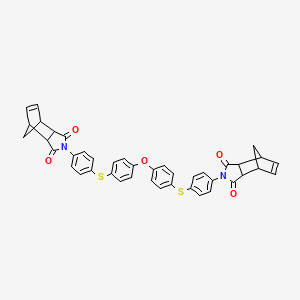 molecular formula C42H32N2O5S2 B11109538 2,2'-[oxybis(benzene-4,1-diylsulfanediylbenzene-4,1-diyl)]bis(3a,4,7,7a-tetrahydro-1H-4,7-methanoisoindole-1,3(2H)-dione) 