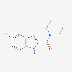 molecular formula C13H15BrN2O B11109564 5-Bromo-n,n-diethyl-1h-indole-2-carboxamide 