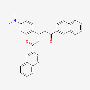 3-[4-(Dimethylamino)phenyl]-1,5-di(naphthalen-2-yl)pentane-1,5-dione