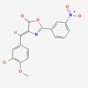 (4Z)-4-(3-bromo-4-methoxybenzylidene)-2-(3-nitrophenyl)-1,3-oxazol-5(4H)-one