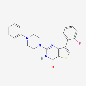 7-(2-fluorophenyl)-2-(4-phenylpiperazin-1-yl)thieno[3,2-d]pyrimidin-4(3H)-one