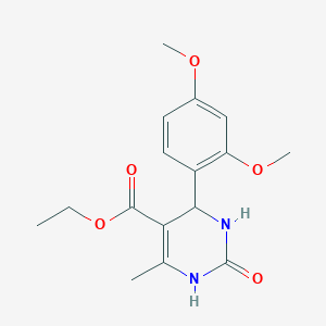 molecular formula C16H20N2O5 B11109744 Ethyl 4-(2,4-dimethoxyphenyl)-6-methyl-2-oxo-1,2,3,4-tetrahydropyrimidine-5-carboxylate 