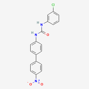 molecular formula C19H14ClN3O3 B11109788 1-(3-Chlorophenyl)-3-(4'-nitrobiphenyl-4-yl)urea 