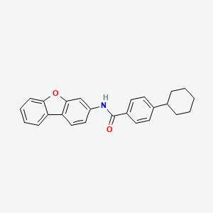 4-Cyclohexyl-N-dibenzo[B,D]furan-3-ylbenzamide