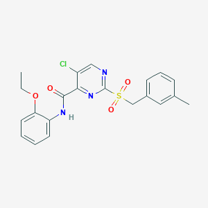 5-chloro-2-(3-methylbenzyl)sulfonyl-N-o-phenetyl-pyrimidine-4-carboxamide