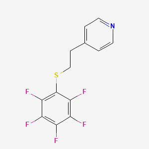 molecular formula C13H8F5NS B11109825 4-{2-[(Pentafluorophenyl)sulfanyl]ethyl}pyridine 