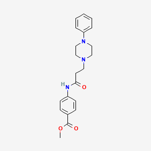 Methyl 4-[3-(4-phenylpiperazin-1-yl)propanoylamino]benzoate