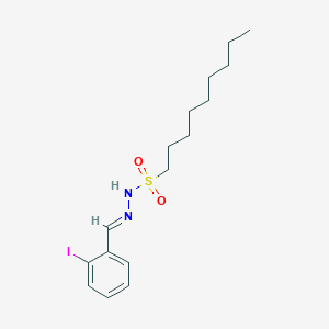 molecular formula C16H25IN2O2S B11109861 N'-[(E)-(2-iodophenyl)methylidene]nonane-1-sulfonohydrazide 