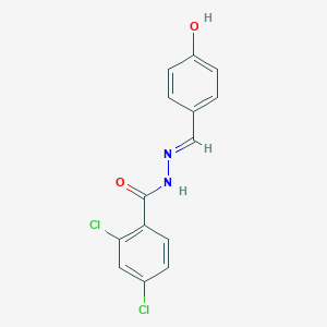 molecular formula C14H10Cl2N2O2 B11109877 2,4-Dichloro-benzoic acid (4-hydroxy-benzylidene)-hydrazide 