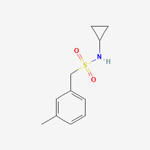 molecular formula C11H15NO2S B11109878 N-cyclopropyl-1-(3-methylphenyl)methanesulfonamide 