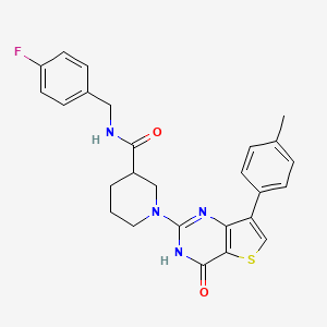 N-(4-fluorobenzyl)-1-[7-(4-methylphenyl)-4-oxo-3,4-dihydrothieno[3,2-d]pyrimidin-2-yl]piperidine-3-carboxamide