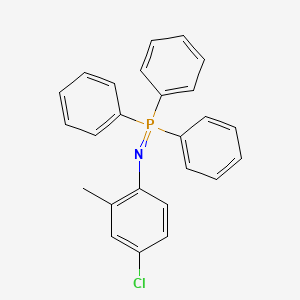 molecular formula C25H21ClNP B11109913 [(4-Chloro-2-methylphenyl)imino](triphenyl)-lambda~5~-phosphane 