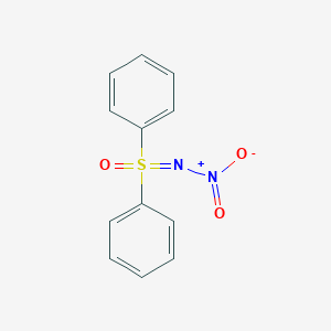 molecular formula C12H10N2O3S B11109918 N-nitro-S,S-diphenylsulfoximide 