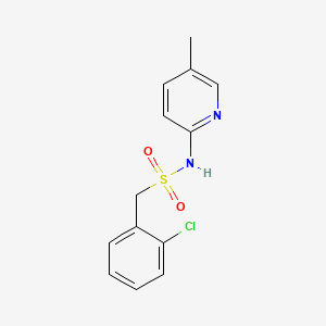 molecular formula C13H13ClN2O2S B11109921 (2-chlorophenyl)-N-(5-methyl-2-pyridyl)methanesulfonamide 