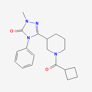 molecular formula C19H24N4O2 B11109933 3-(1-(cyclobutanecarbonyl)piperidin-3-yl)-1-methyl-4-phenyl-1H-1,2,4-triazol-5(4H)-one 