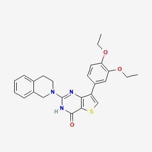 7-(3,4-diethoxyphenyl)-2-(3,4-dihydroisoquinolin-2(1H)-yl)thieno[3,2-d]pyrimidin-4(3H)-one