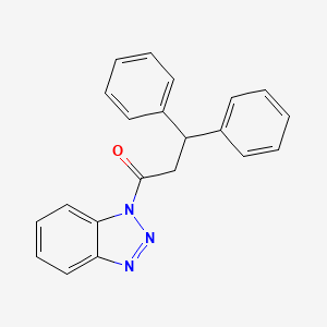 molecular formula C21H17N3O B11109984 1-(1H-benzotriazol-1-yl)-3,3-diphenylpropan-1-one 