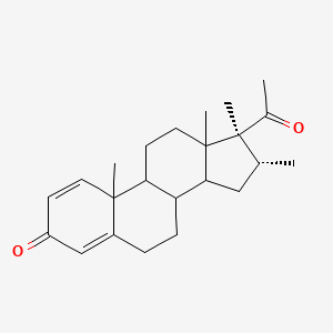 molecular formula C23H32O2 B11109993 (8xi,9xi,10xi,13xi,14xi,16alpha)-16,17-Dimethylpregna-1,4-diene-3,20-dione 