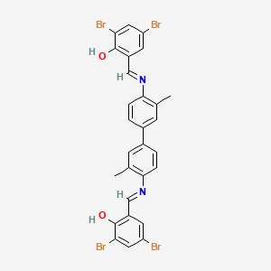 2,2'-{(3,3'-dimethylbiphenyl-4,4'-diyl)bis[nitrilo(E)methylylidene]}bis(4,6-dibromophenol)