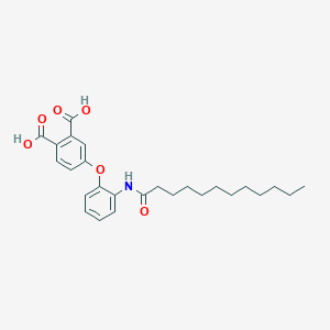 4-[2-(Dodecanoylamino)phenoxy]phthalic acid