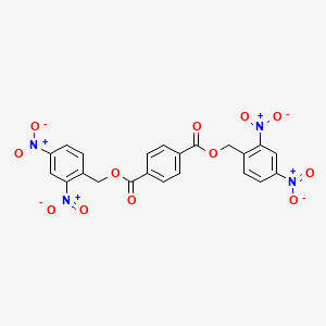 molecular formula C22H14N4O12 B11110016 Bis(2,4-dinitrobenzyl) benzene-1,4-dicarboxylate 