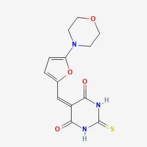 5-{[5-(morpholin-4-yl)furan-2-yl]methylidene}-2-thioxodihydropyrimidine-4,6(1H,5H)-dione