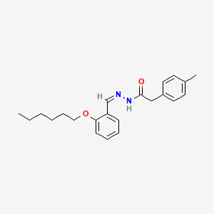 N'-[(Z)-[2-(Hexyloxy)phenyl]methylidene]-2-(4-methylphenyl)acetohydrazide