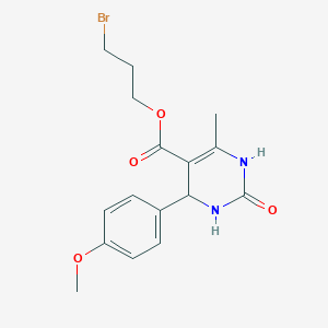 3-Bromopropyl 4-(4-methoxyphenyl)-6-methyl-2-oxo-1,2,3,4-tetrahydropyrimidine-5-carboxylate