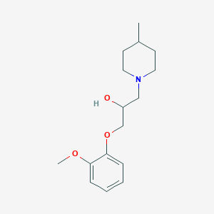 1-(2-Methoxyphenoxy)-3-(4-methylpiperidin-1-yl)propan-2-ol