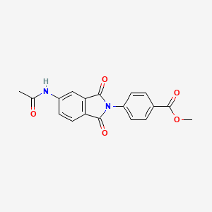 methyl 4-[5-(acetylamino)-1,3-dioxo-1,3-dihydro-2H-isoindol-2-yl]benzoate