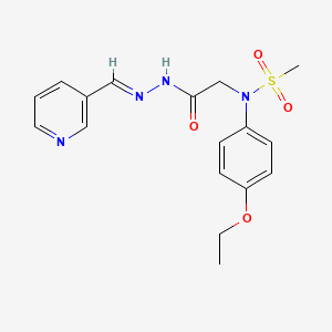 N-(4-ethoxyphenyl)-N-{2-oxo-2-[(2E)-2-(pyridin-3-ylmethylene)hydrazino]ethyl}methanesulfonamide