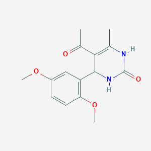 5-acetyl-4-(2,5-dimethoxyphenyl)-6-methyl-3,4-dihydropyrimidin-2(1H)-one