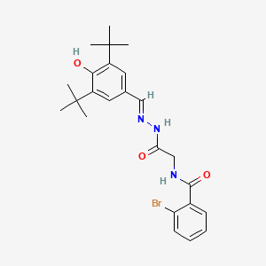 2-Bromo-N-({N'-[(E)-(3,5-DI-tert-butyl-4-hydroxyphenyl)methylidene]hydrazinecarbonyl}methyl)benzamide