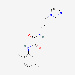 N-(2,5-dimethylphenyl)-N'-[3-(1H-imidazol-1-yl)propyl]ethanediamide