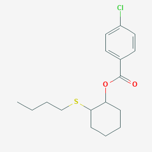 2-(Butylsulfanyl)cyclohexyl 4-chlorobenzoate