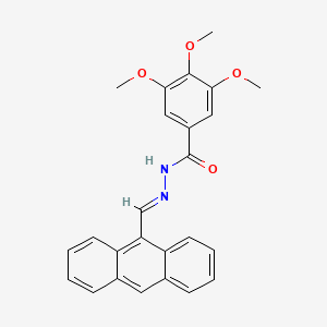 N'-[(E)-anthracen-9-ylmethylidene]-3,4,5-trimethoxybenzohydrazide