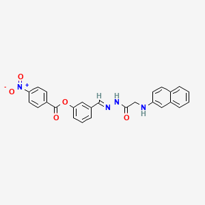 3-({(E)-2-[2-(2-Naphthylamino)acetyl]hydrazono}methyl)phenyl 4-nitrobenzoate