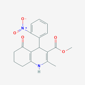 Methyl 2-methyl-4-(2-nitrophenyl)-5-oxo-1,4,5,6,7,8-hexahydroquinoline-3-carboxylate