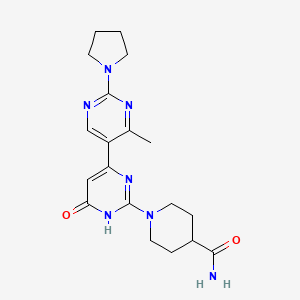 1-[4'-Methyl-6-oxo-2'-(pyrrolidin-1-yl)-1,6-dihydro-4,5'-bipyrimidin-2-yl]piperidine-4-carboxamide