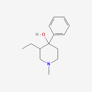 molecular formula C14H21NO B11110408 3-Ethyl-1-methyl-4-phenylpiperidin-4-ol 