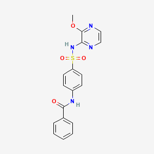 N-{4-[(3-methoxypyrazin-2-yl)sulfamoyl]phenyl}benzamide