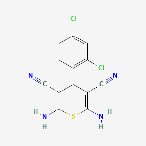 2,6-diamino-4-(2,4-dichlorophenyl)-4H-thiopyran-3,5-dicarbonitrile