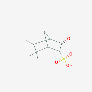 molecular formula C10H15O4S- B11110470 5,6,6-Trimethyl-3-oxobicyclo[2.2.1]heptane-2-sulfonate 