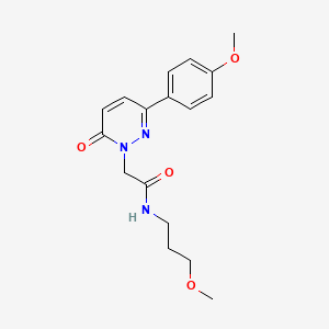 2-(3-(4-methoxyphenyl)-6-oxopyridazin-1(6H)-yl)-N-(3-methoxypropyl)acetamide