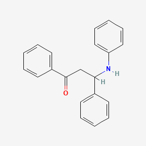 molecular formula C21H19NO B11110541 3-Anilino-1,3-diphenylpropan-1-one CAS No. 5316-82-5