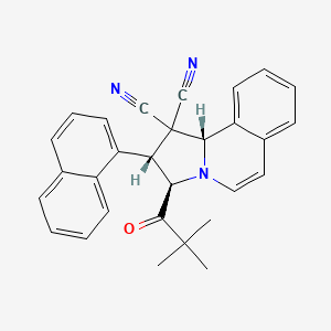 (2R,3R,10bS)-3-(2,2-dimethylpropanoyl)-2-(naphthalen-1-yl)-2,3-dihydropyrrolo[2,1-a]isoquinoline-1,1(10bH)-dicarbonitrile